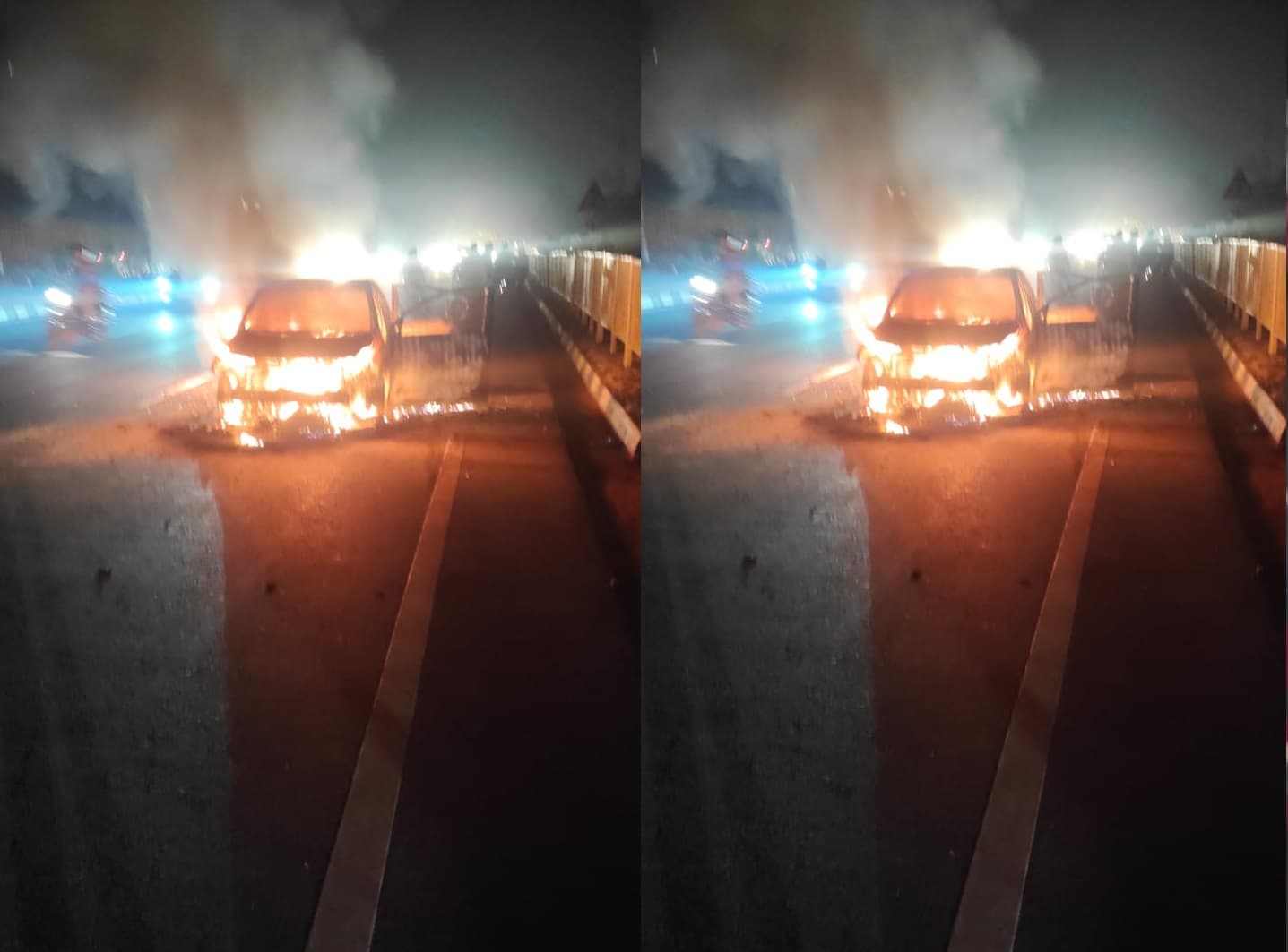 Agra News: बीच हाईवे पर आग का गोला बनी कार, मुश्किल से बची ड्राइवर की जान, चंद मिनटों में खाक हुई गाड़ी