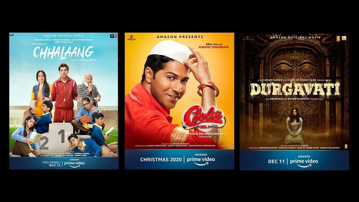 Amazon prime पर रिलीज होंगी 9 बड़ी फिल्में, कुली नंबर 1 और  छलांग भी आएगी फेस्टिव सीजन में