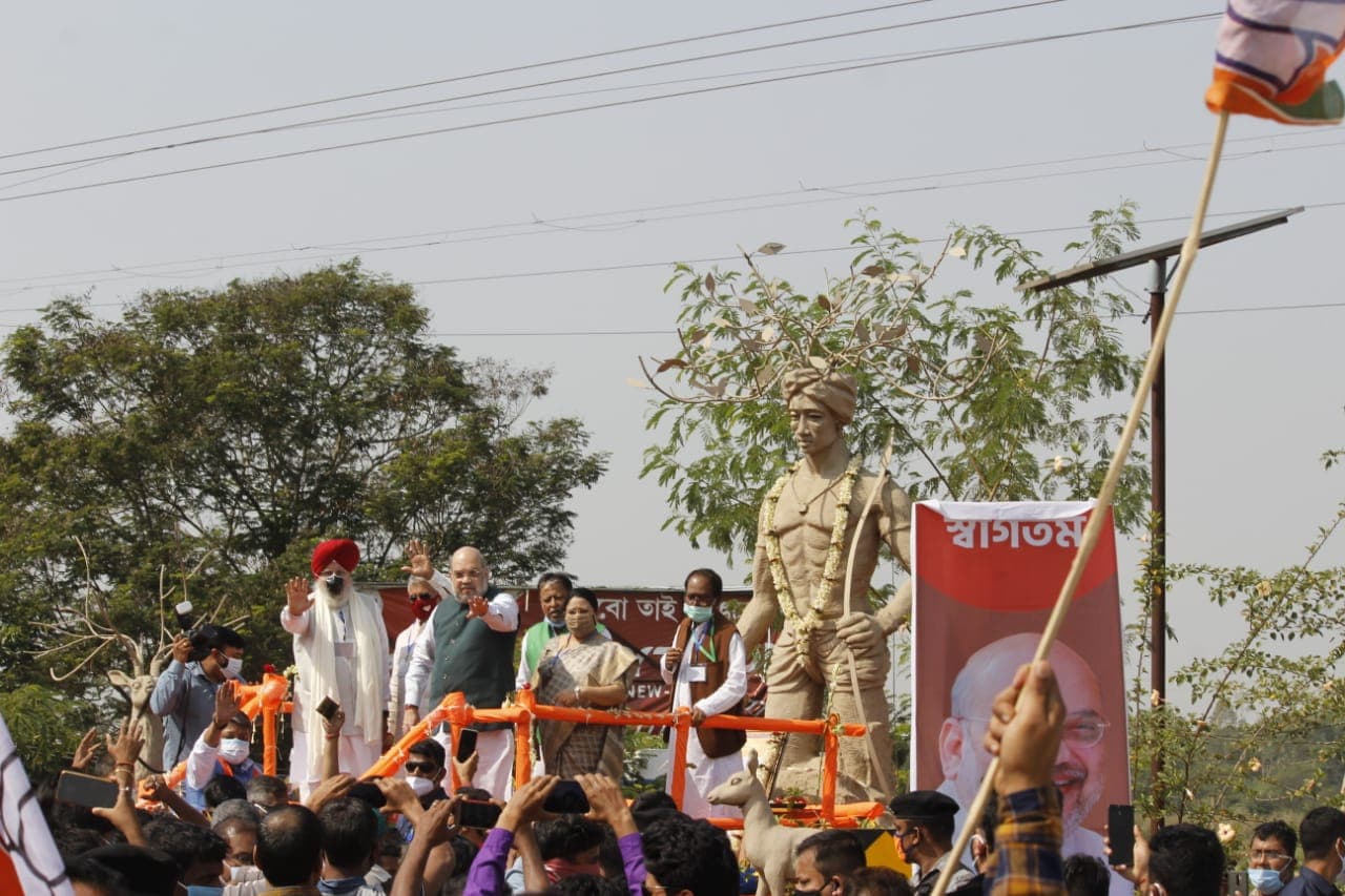 बंगाल के दक्षिणेश्वर मंदिर पहुंचे केंद्रीय गृह मंत्री अमित शाह, कही ये बात