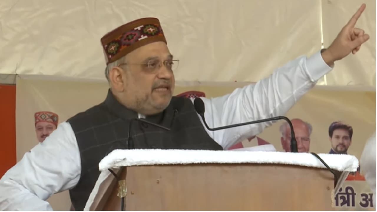 Himachal Election 2022: करसोग में बोले अमित शाह, कांग्रेस में मां-बेटे के अलावा कोई दिखाई पड़ता है क्या?