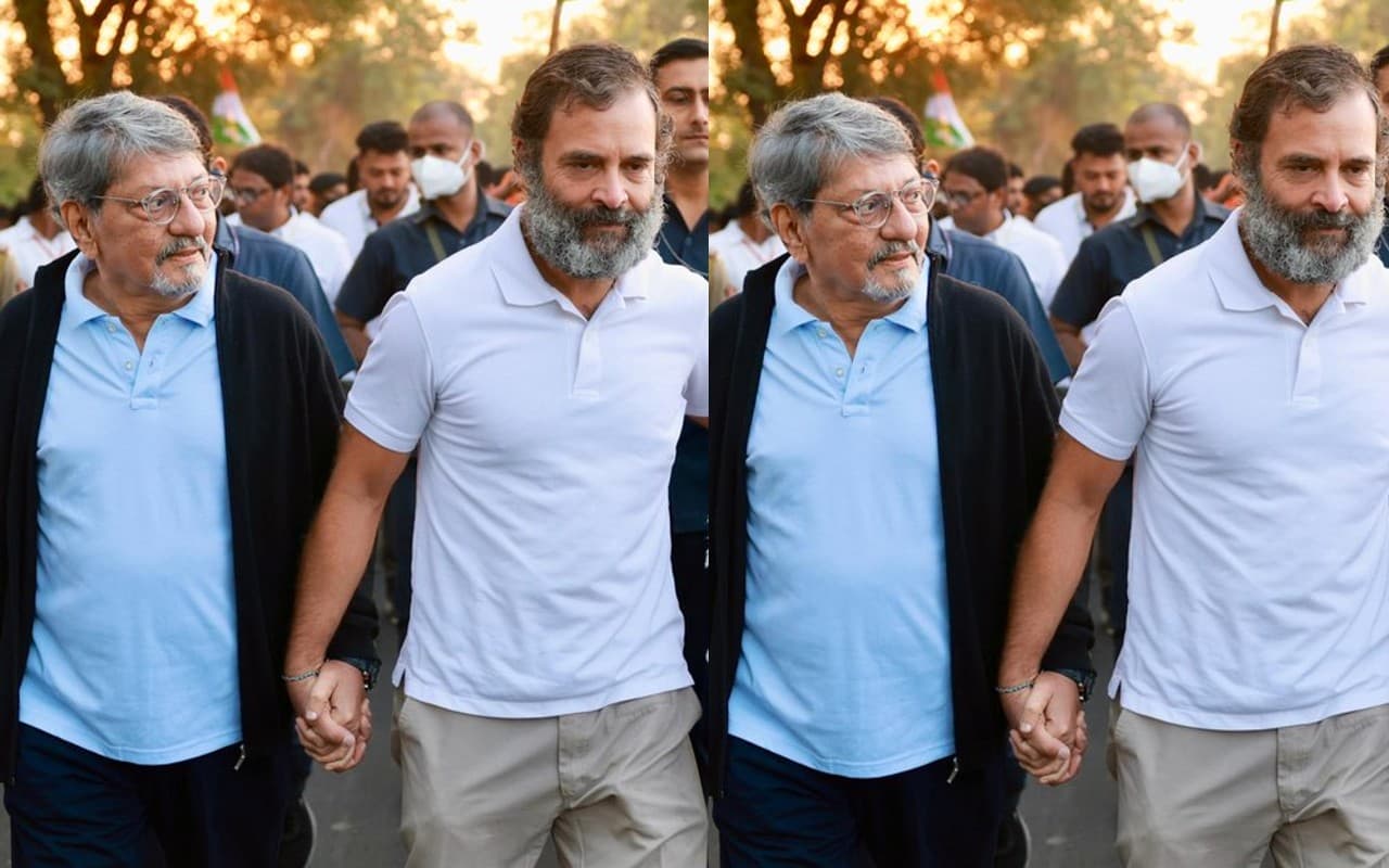 Bharat Jodo Yatra से जुड़े एक्टर अमोल पालेकर, राहुल गांधी बोले- देश की आवाज बुलंद करने के लिए शुक्रिया