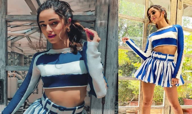 Ananya Pandey ने पहनी ब्लू कलर की शॉर्ट स्कर्ट तो होने लगीं Troll, यूजर बोले अरे आप तो चियर लीडर . . .