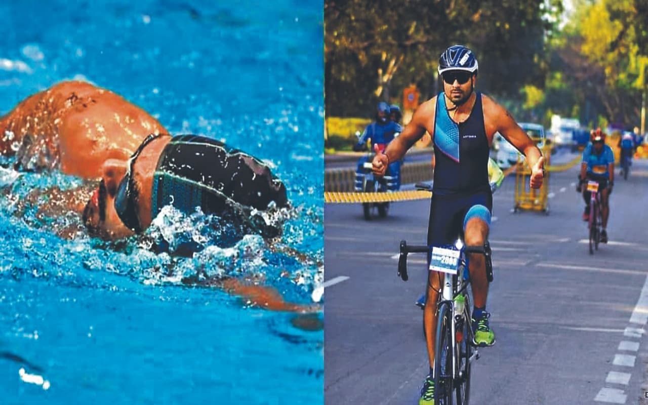 जमशेदपुर के अनंत राणा बने 'Iron Man', 5.27 घंटे में पूरी की स्वीमिंग, साइकिलिंग व रनिंग