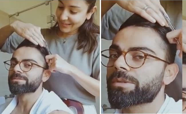 Virat Kohli की हेयर कटिंग कर रहीं हैं पत्‍नी Anushka Sharma, वायरल हो रहा ये VIDEO