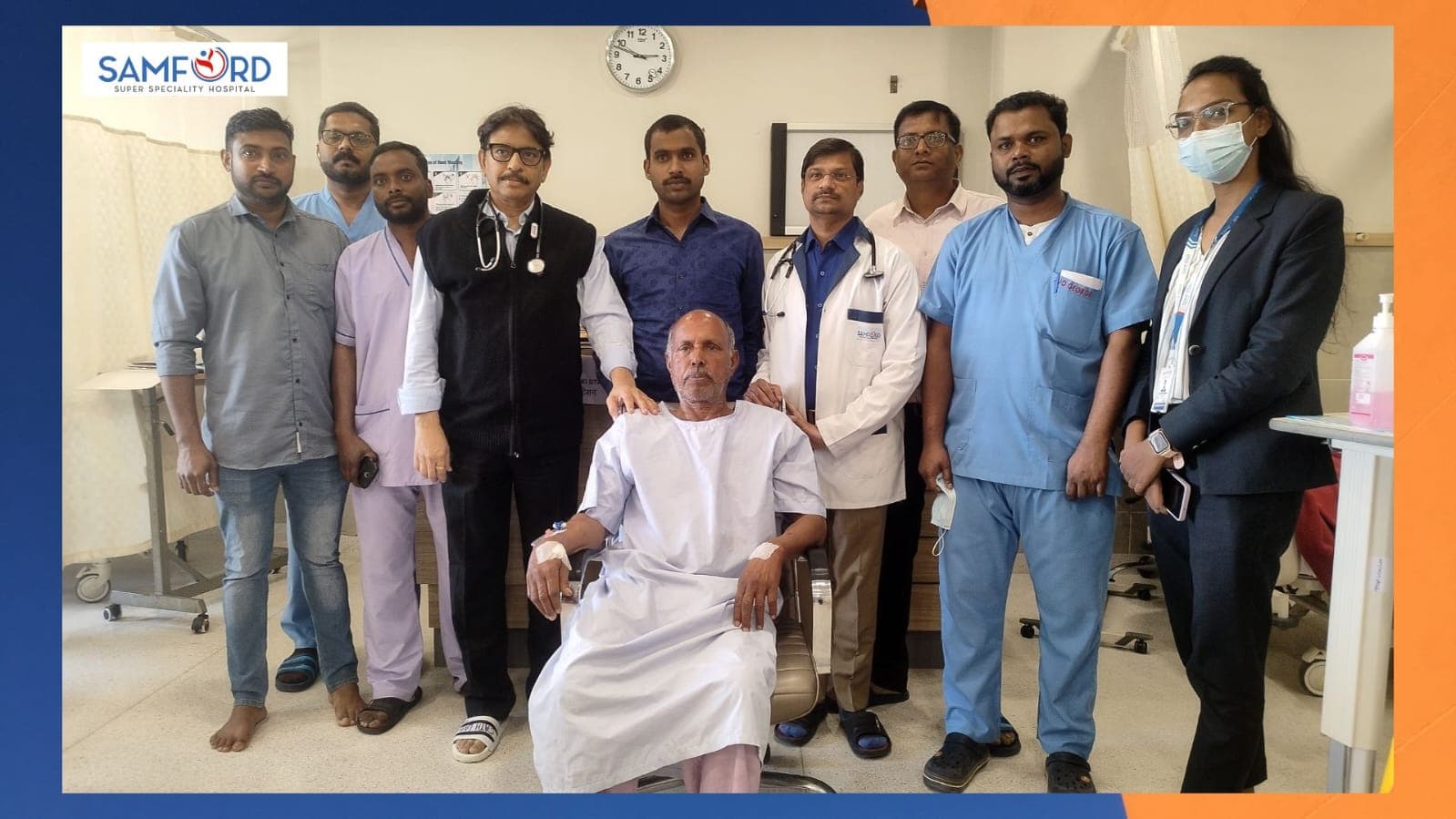 सैमफोर्ड हॉस्पिटल ने आर्मी जवान के पिता का 2 लाख के खर्च का इलाज निशुल्क किया