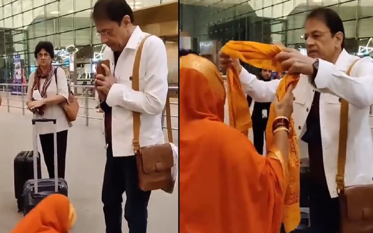अरुण गोविल को सामने देखकर महिला को याद आये 'भगवान श्री राम', पैर छूकर किया प्रणाम, VIDEO