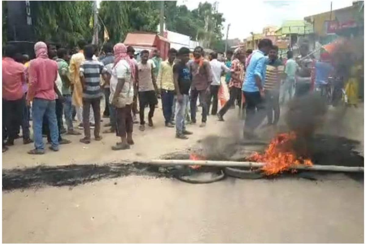 भाजपा कार्यकर्ताओं पर झूठा मामला दायर कर गिरफ्तार करने के प्रतिवाद में भाजपा का विरोध प्रदर्शन
