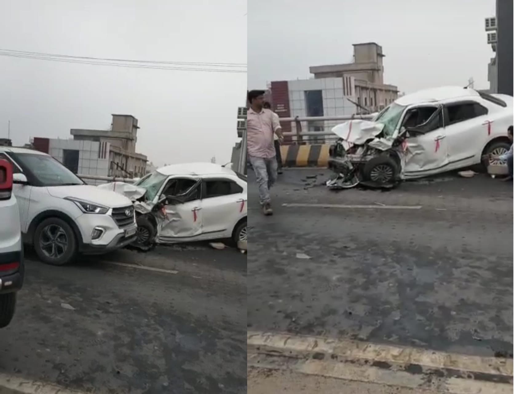 Bihar Accident News: पटना के राजा बाजार फ्लाईओवर पर सड़क हादसा, दो वाहनों की आमने सामने भीषण टक्कर