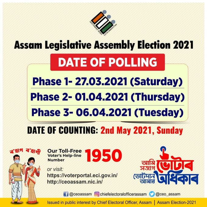 Assam Assembly Election 2021 :  दूसरे चरण के चुनावी मैदान में उतरे 11 फीसदी उम्मीदवारों का क्रिमिनल रिकॉर्ड