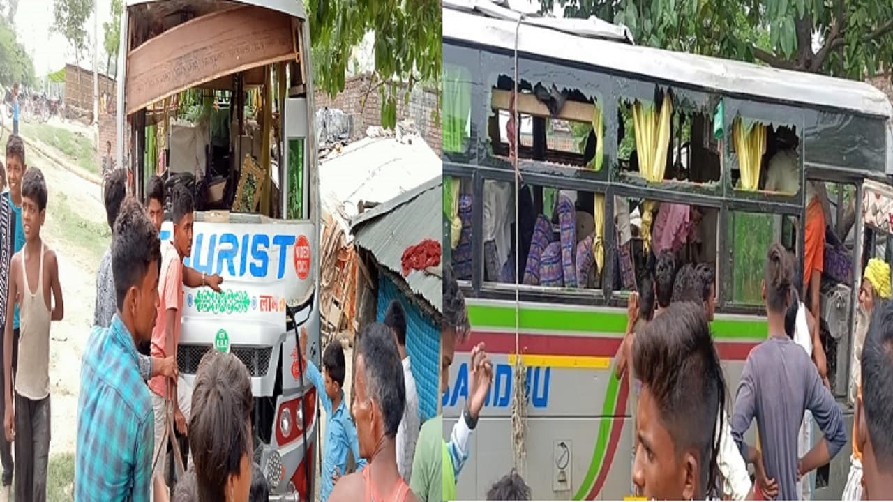 Bihar News: पश्चिम चंपारण के बगहा में यात्रियों से भरी बस पलटी, बाल-बाल बचे यात्री, दर्जन भर जख्मी