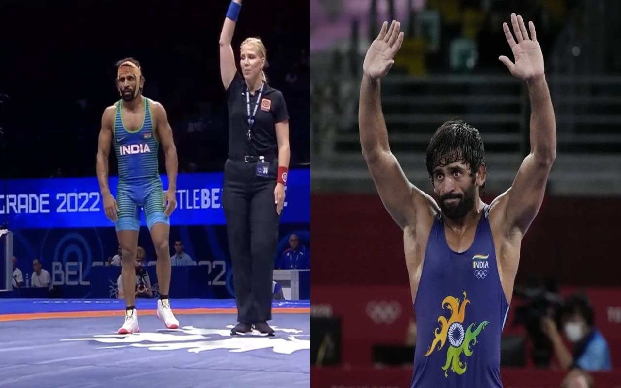 वर्ल्ड रेसलिंग चैंपियनशिप: बजरंग पूनिया ने बनाया बड़ा रिकॉर्ड, ऐसा करने वाले पहले भारतीय पहलवान वर्ल्ड रेसलिंग चैंपियनशिप: बजरंग पूनिया ने बनाया बड़ा रिकॉर्ड, ऐसा करने वाले पहले भारतीय पहलवान