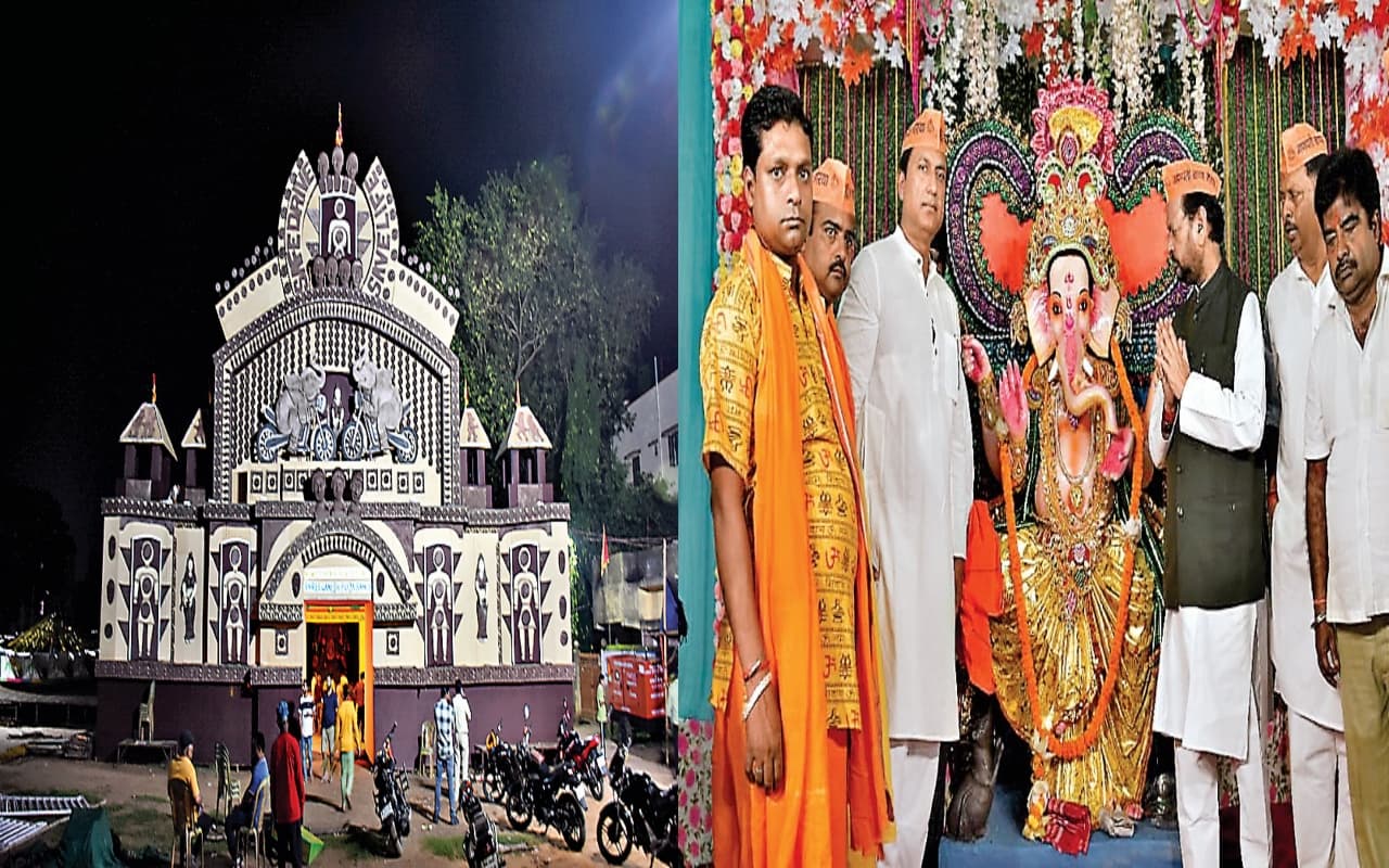 Ganesh Chaturthi 2023: रांची में दस दिवसीय गणेश उत्सव शुरू, भक्तों में दिख रहा उत्साह