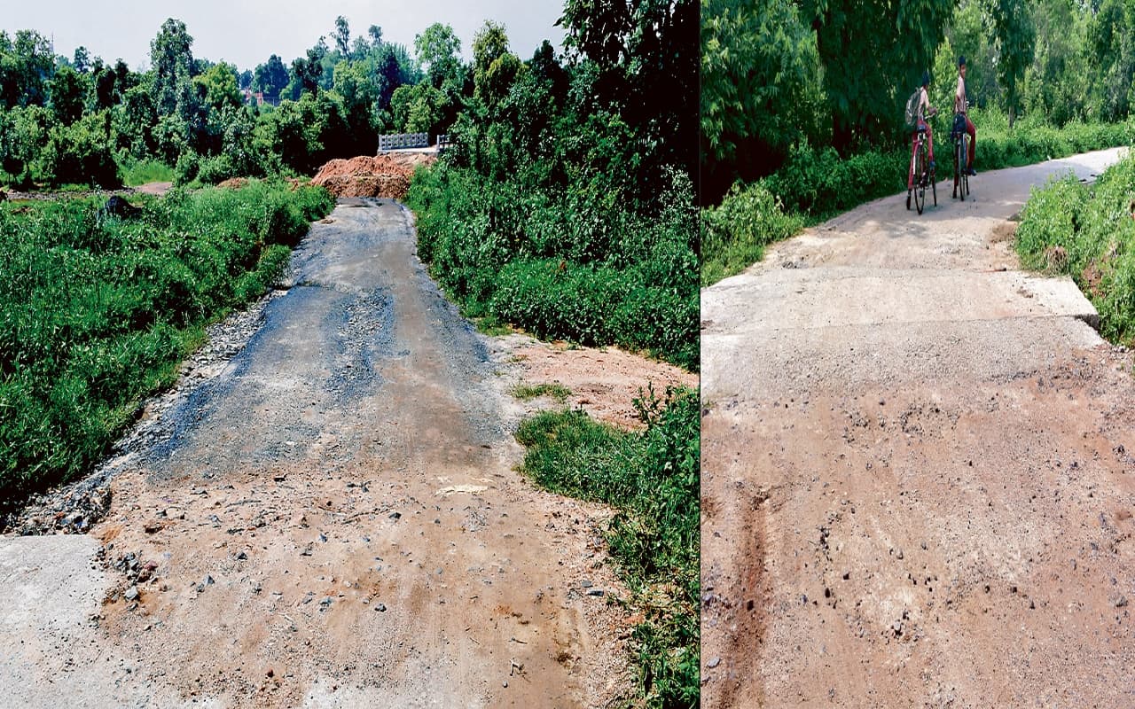 बोकारो में 5 बार टेंडर के बाद बनी सड़क, पांच महीने में ही टूटने लगी, ग्रामीणों ने डीसी से की शिकायत