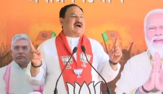 चुनाव प्रचार के अंतिम दिन जेपी नड्डा ने सीएम ममता बनर्जी पर साधा निशाना, कहा- '2 मई को दीदी का जाना तय'