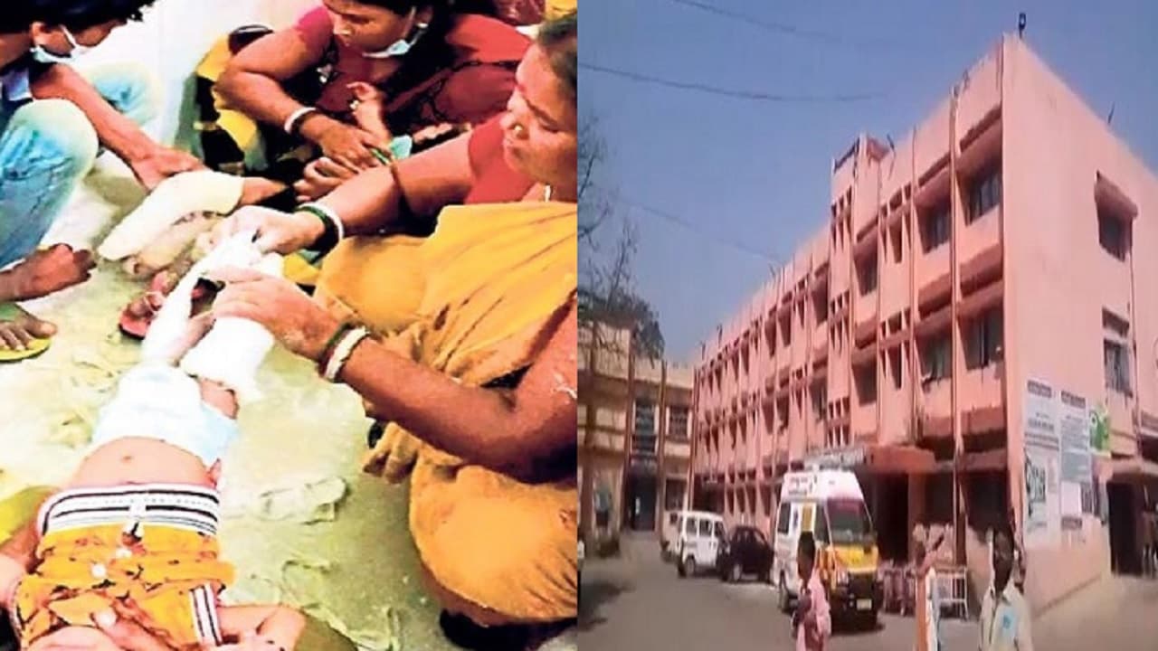 Bihar News: JLNMCH भागलपुर में लापता था ड्रेसर, अपने बच्चों का खुद प्लास्टर काटने लगीं मां