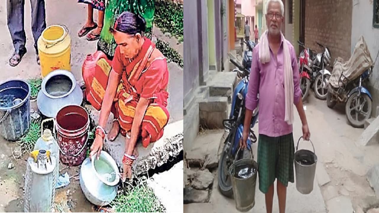 प्रभात खबर पड़ताल: भागलपुर में पानी के लिए जद्दोजहद, दिनभर जुगाड़ में लगे रहते हैं, तब मिलता है साफ पानी
