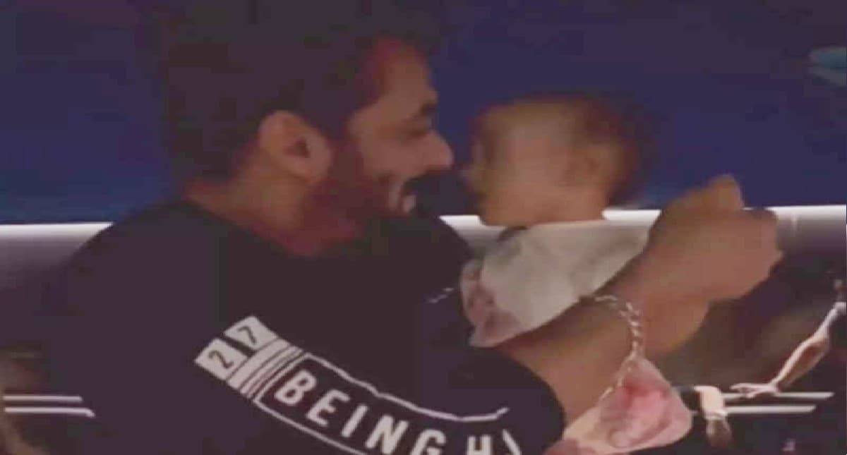 सलमान खान ने भांजी आयत को गोद में लेकर किया डांस, 'तम्मा-तम्मा' पर जमकर थिरके दबंग खान, VIDEO