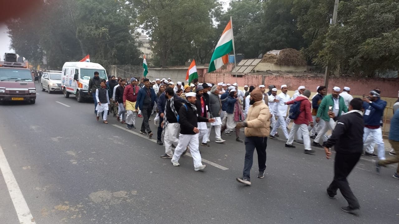भारत जोड़ो यात्रा में शामिल होने पहुंचे बरेली के कांग्रेसी, राहुल गांधी के साथ किया कदमताल, कही ये बात