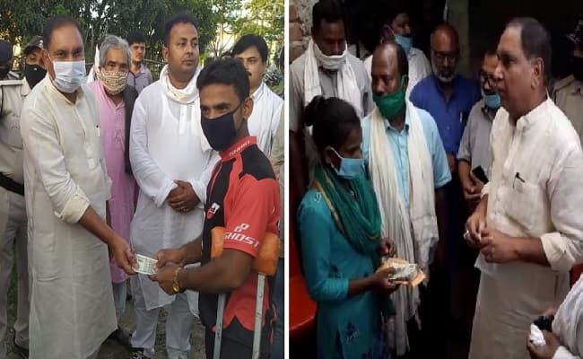 दरभंगा की बेटी ज्योति और साइकिलिस्ट जलालुद्दीन से मिले मंत्री महेश्वर हजारी, हरसंभव मदद का दिया भरोसा