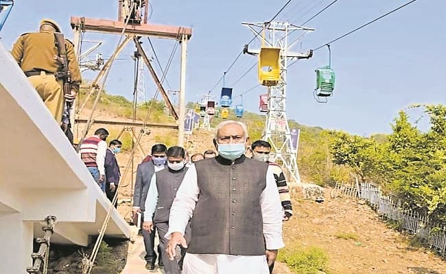 फरवरी के पहले शुरू हो जायेगा राजगीर में नया रोपवे, नीतीश कुमार ने किया सौंदर्यीकरण कार्य का निरीक्षण