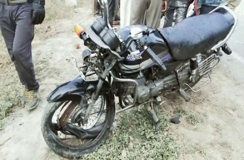 औरंगाबाद में रफ्तार ने छीनी जिंदगी, अज्ञात ट्रक ने बाइक को रौंदा, मौके पर ही पिता-पुत्र की मौत