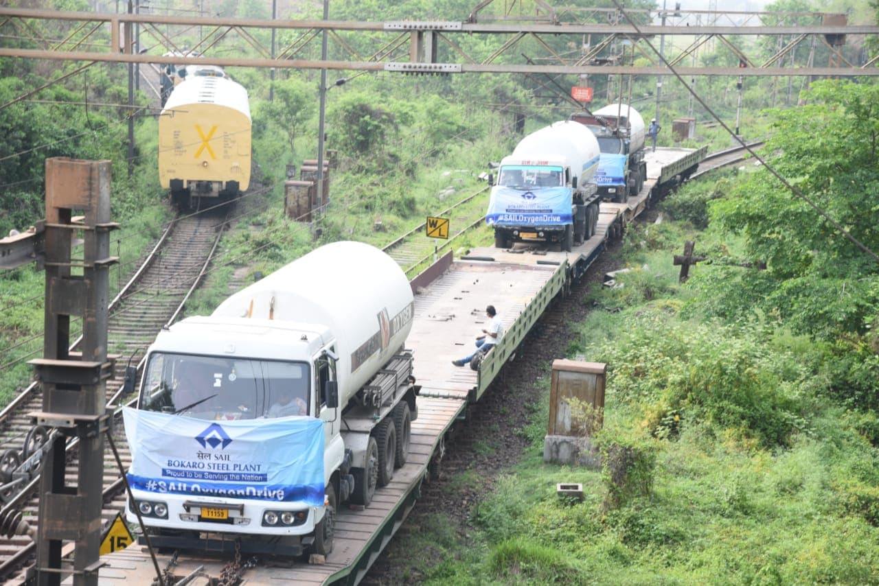 Coronavirus In Jharkhand : कोरोना के खिलाफ जंग में Rail व SAIL की है 'पवनपुत्र' की भूमिका, UP समेत देश के इन 8 राज्यों को ऑक्सीजन की संजीवनी दे रही BSL