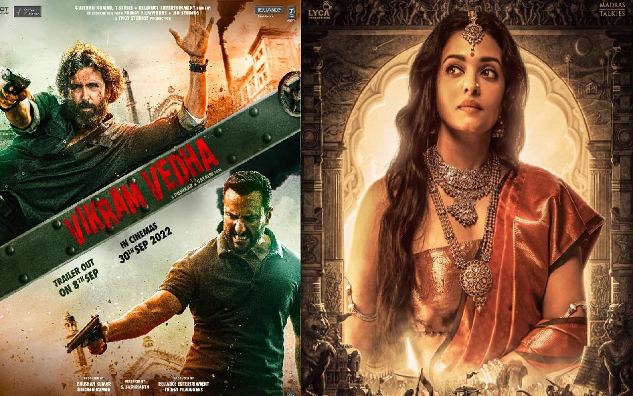 'विक्रम वेधा' से भिड़ेगी ‘पोन्नियिन सेलवन', बॉक्स ऑफिस पर होगी इन फिल्मों के बीच जबरदस्त टक्कर