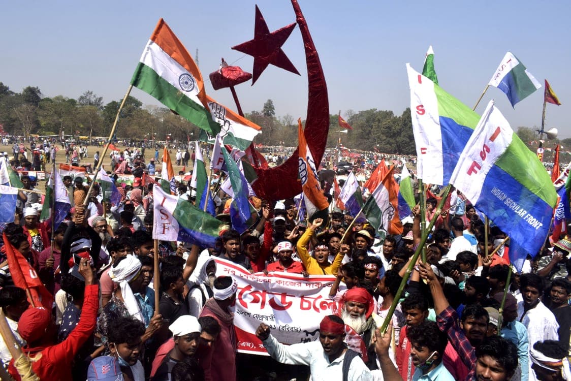 Bengal Chunav 2021 : 'जय श्री राम पर सवाल और भाईजान पर चुप्पी' - ब्रिगेड रैली के बहाने बीजेपी ने Left और कांग्रेस पर साधा निशाना