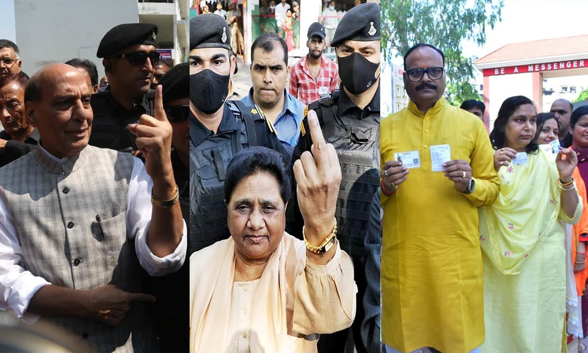 Photos: लखनऊ में नगर निकाय चुनाव संपन्न, राजनाथ सिंह, मायावती और ब्रजेश पाठक समेत कई हस्तियों ने किया मतदान