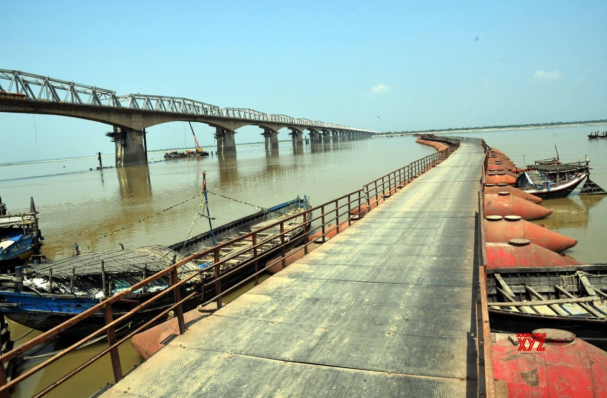 यास से बाधित हुआ गांधी सेतु के पूर्वी लेन का निर्माण, अब पांच माह बाद ही होगा नदी वाले हिस्से पर काम