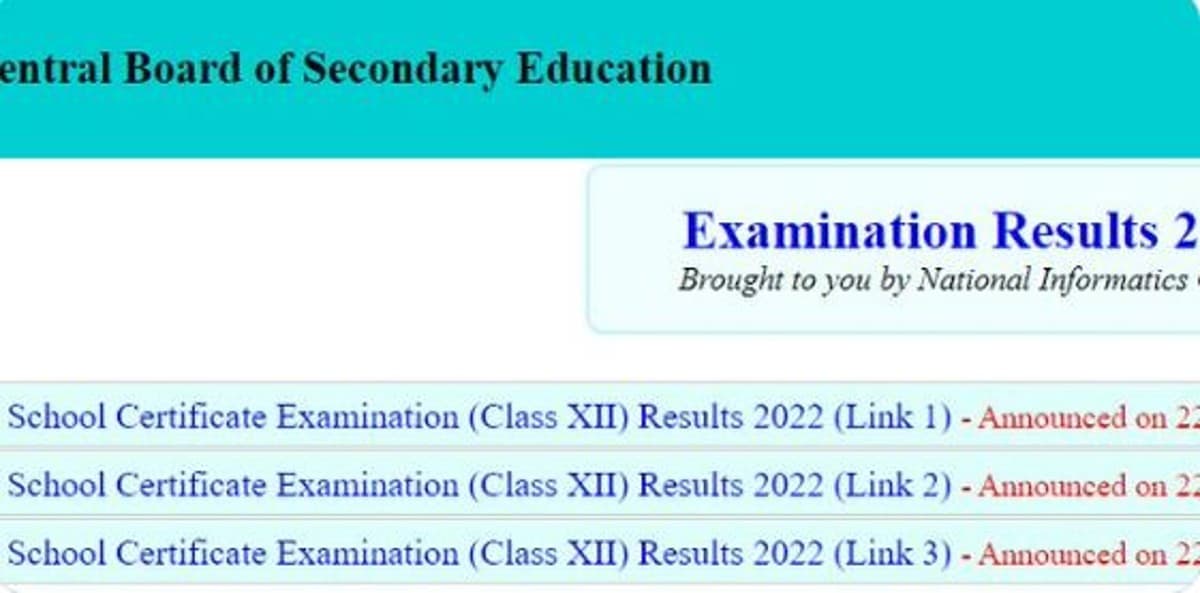 CBSE 12th Result 2022: सीबीएसई ने घोषित किया 12वीं का रिजल्ट, cbseresults.nic.in पर करें चेक