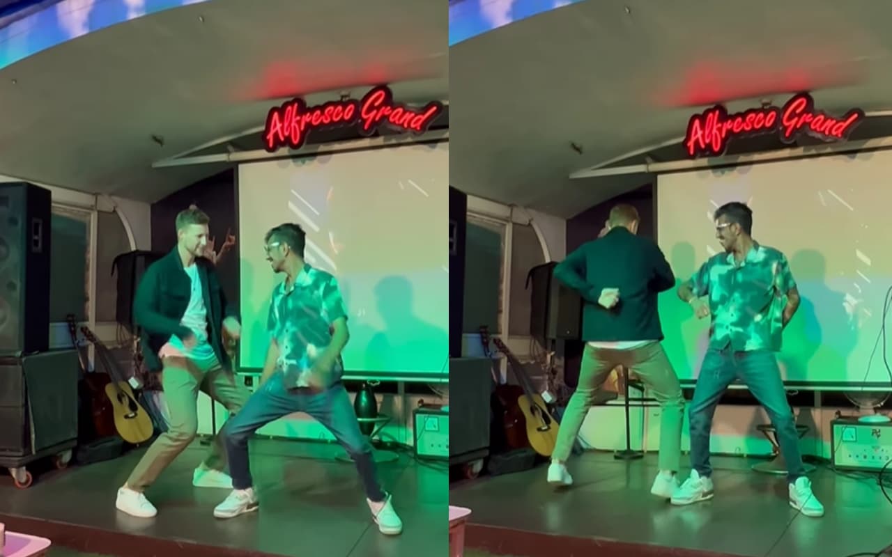 Watch: चहल ने जो रूट को सिखाया डांस, हिंदी गाने पर जमकर नाचे इंग्लिश खिलाड़ी, वीडियो वायरल