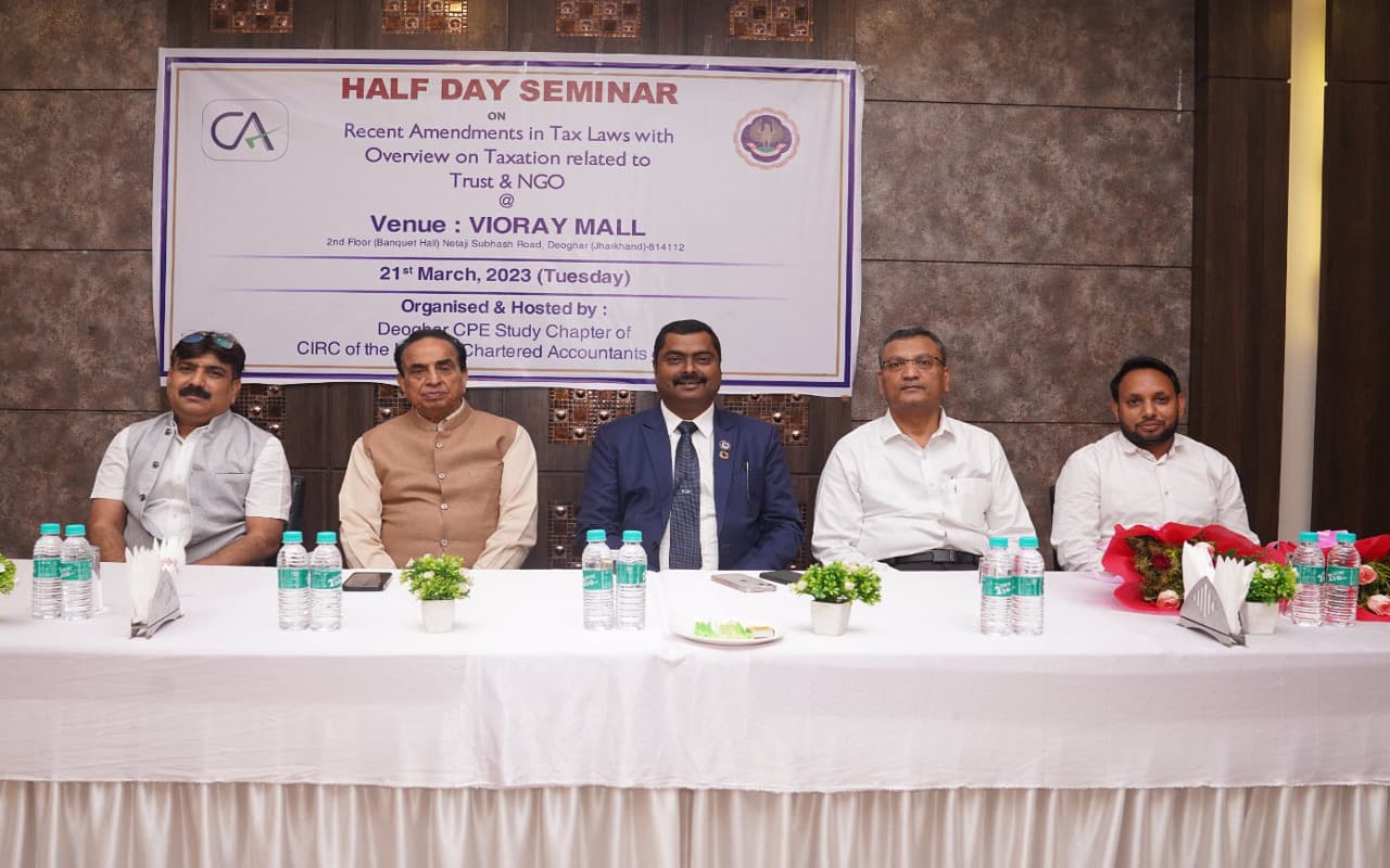 झारखंड : समय के साथ चार्टर्ड अकाउंटेंट को ही नहीं, टैक्स पेयर को भी बदलना होगा- डॉ गिरीश आहूजा