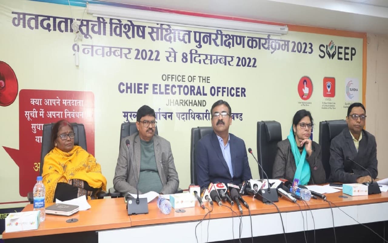 झारखंड में 5.40 लाख से अधिक बने नये वोटर, मुख्य निर्वाचन पदाधिकारी के रवि कुमार ने दी ये जानकारी