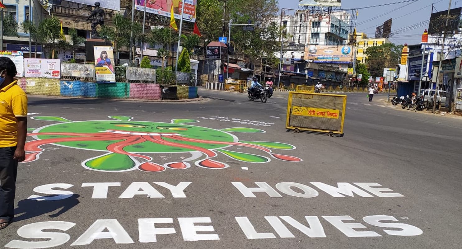 Jharkhand Lockdown: कोरोना को हराने के लिए सबने कमर कसी