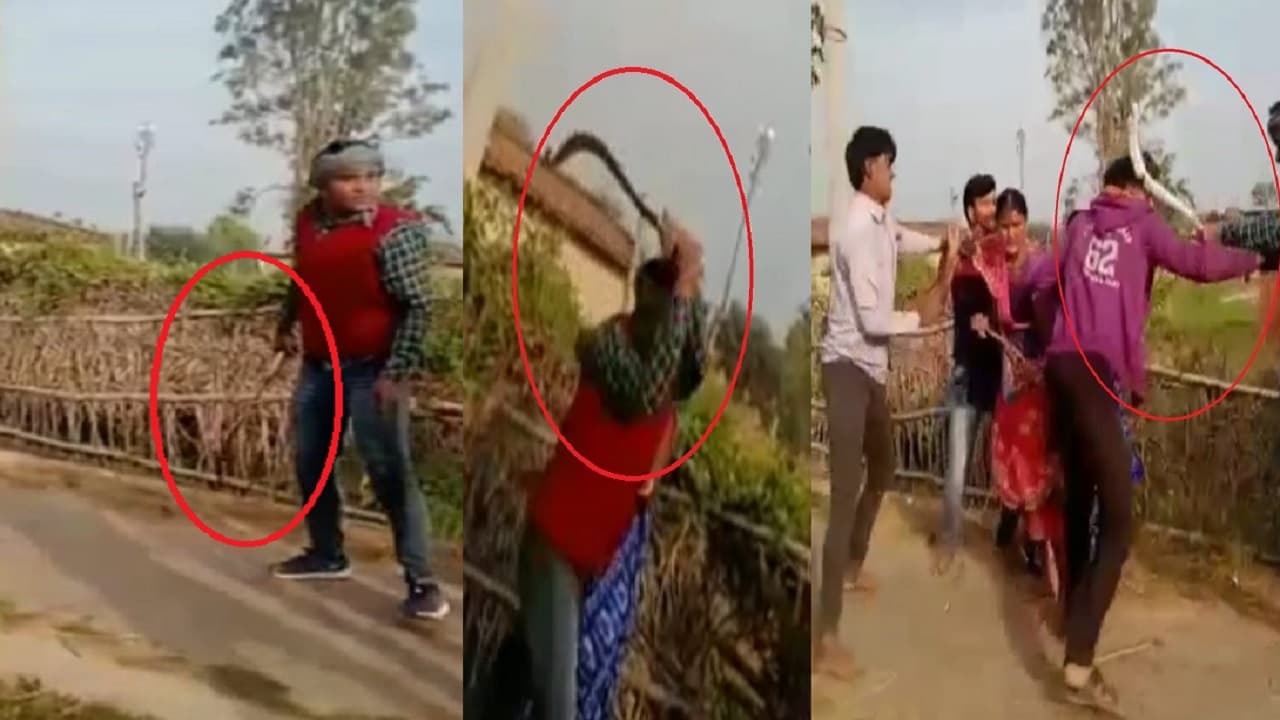 VIDEO: बिहार में चाचा ने भतीजे के सिर पर मारी तलवार, 8 फीट जमीन के लिए कुल्हाड़ी से भी परिजनों पर हमला