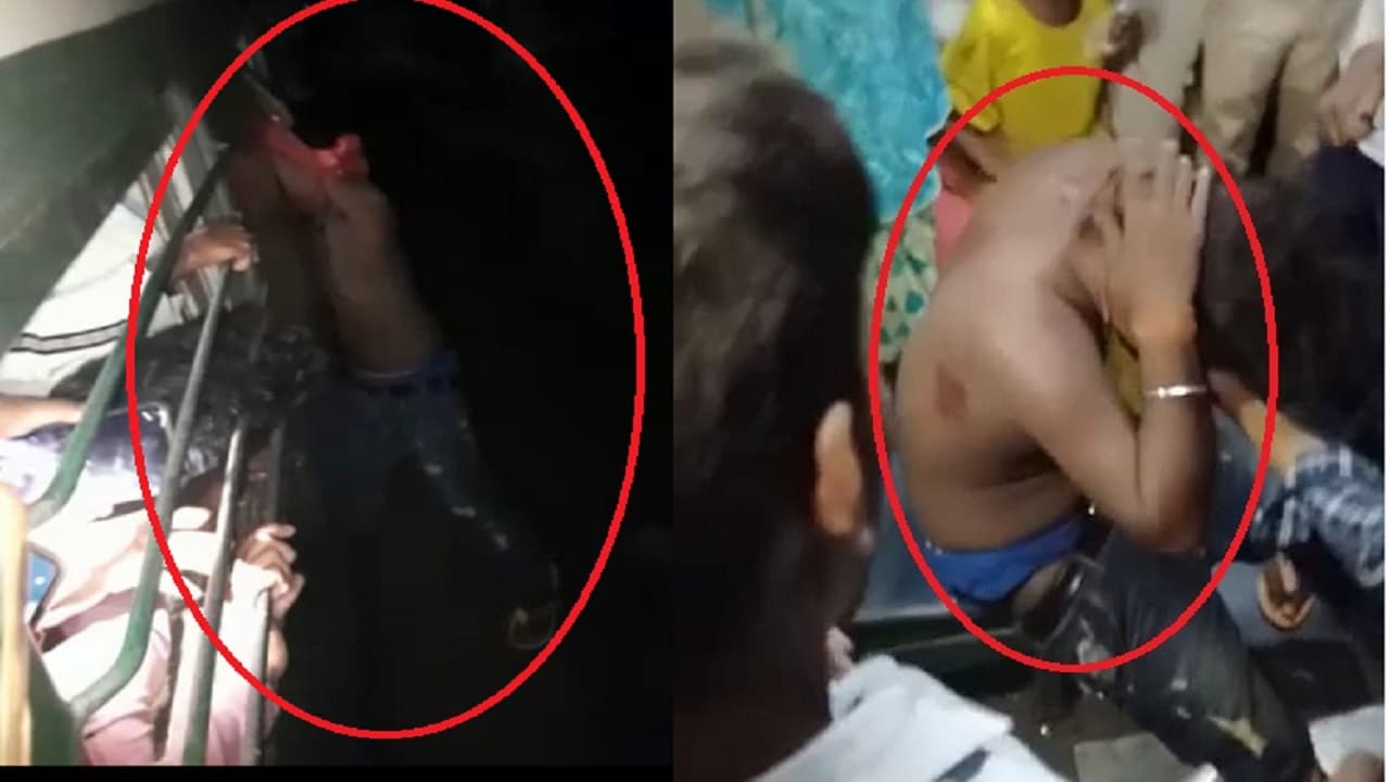 Bihar Video: भागलपुर में चलती ट्रेन से मोबाइल चोर को लटकाया, गिरने से पहले अंदर खींचा, पीटकर किया अधमरा