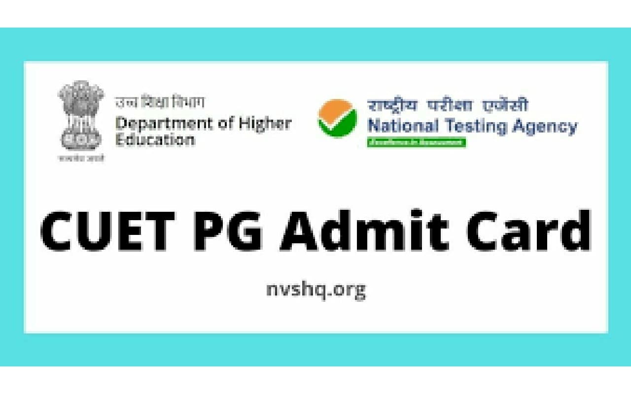CUET PG Admit Card 2022: सीयूईटी पीजी एडमिट कार्ड जारी, cuet.nta.nic.in से डाउनलोड करें