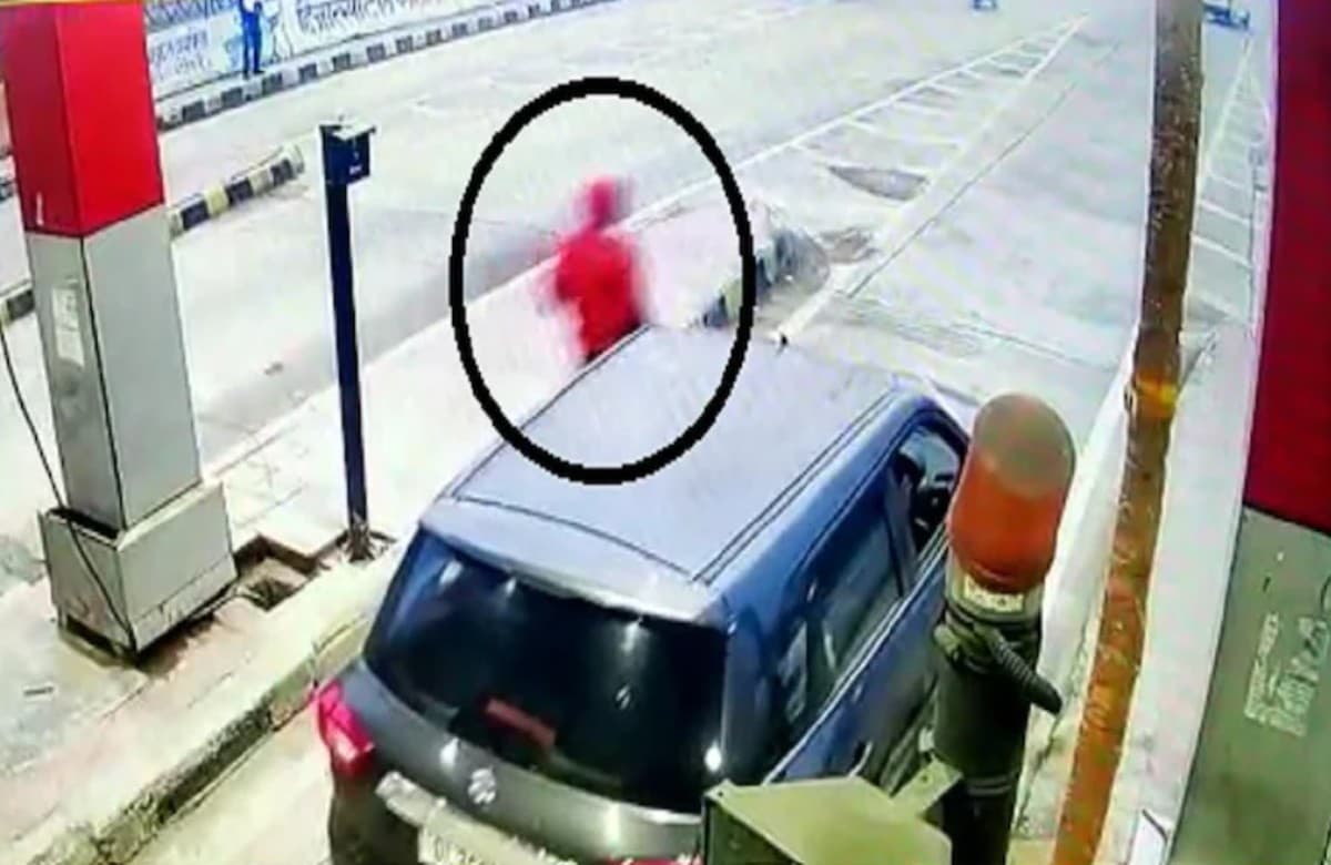 Asaduddin Owaisi के कार पर हुई फायरिंग का सीसीटीवी फुटेज VIRAL, वीडियो में दिखे 2 हमलावर