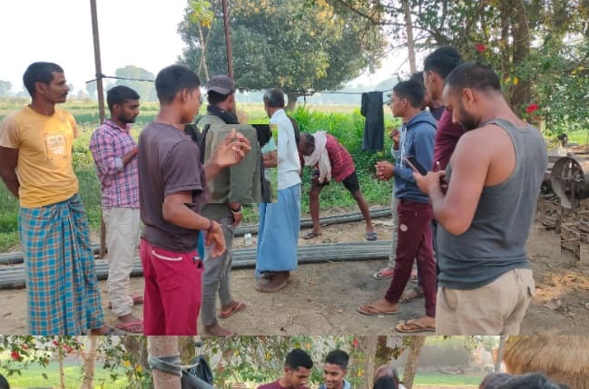 नवादा में आसमान से गिरा मशीन लगा गुब्बारा, इलाके में दहशत, पुलिस आयी तो हुआ खुलासा