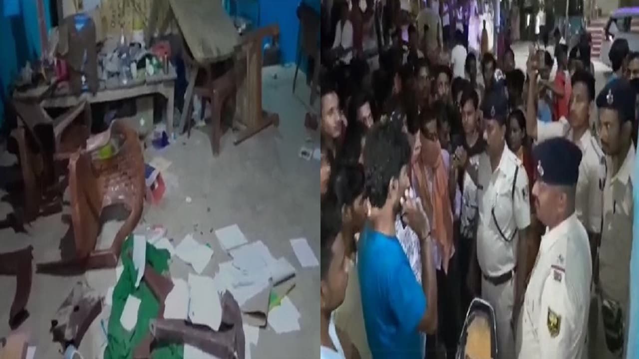 बिहार: दरभंगा के शुभंकरपुर टीओपी में घुसकर ग्रामीणों ने की तोड़फोड‍़, पुलिस के रवैये से तंग आकर किया हंगामा