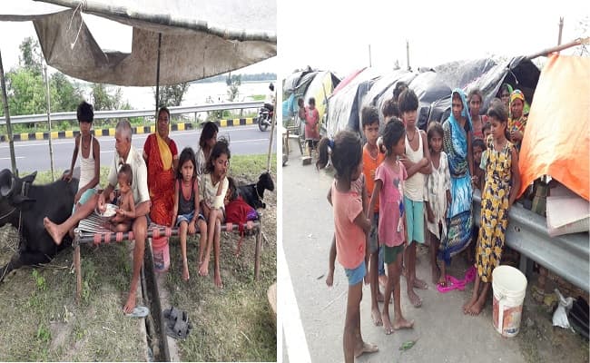 Bihar Flood : दरभंगा में बाढ़ का कहर, दाह संस्कार के लिए लोगों को श्मसान में नसीब नहीं हो रही सूखी धरती