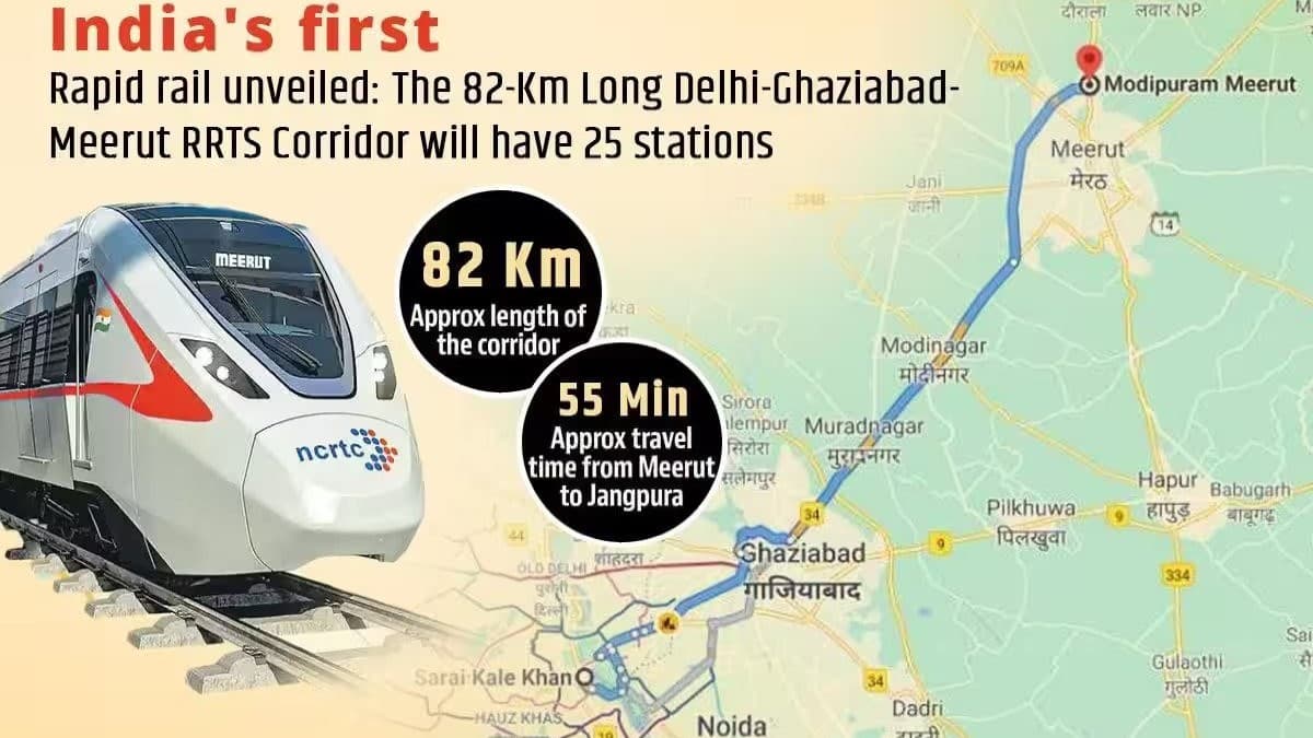 RRTS: 60 मिनट में होगी दिल्ली-मेरठ की यात्रा, PM मोदी 20 अक्टूबर को रैपिड रेल का करेंगे अनावरण, जाने 10 बातें
