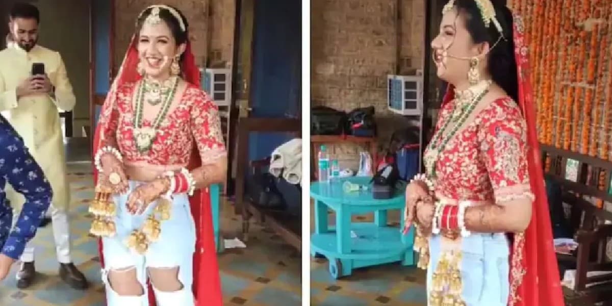 जब देसी दुल्हन बोली- मुझे लहंगा नहीं पहनना जींस में ही शादी करनी है, VIDEO देखें