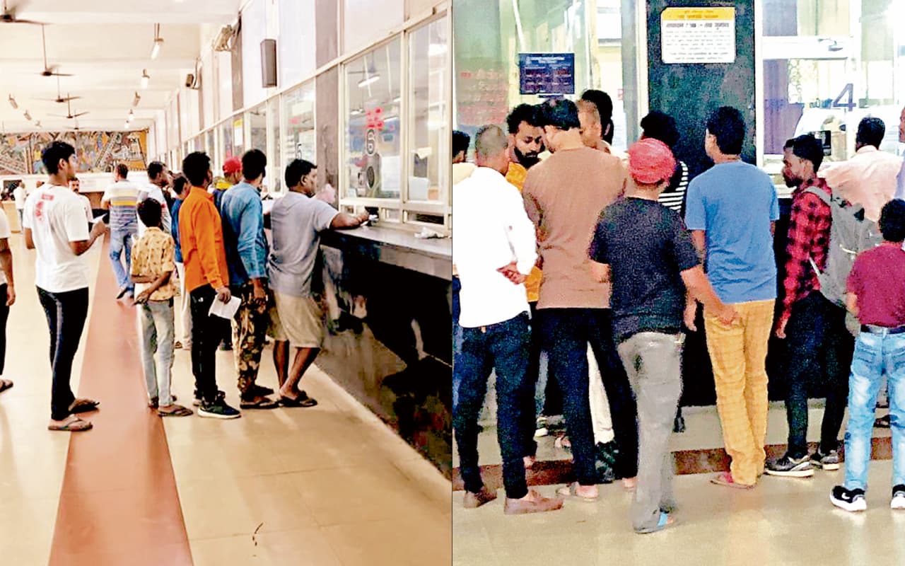 धनबाद रेलवे स्टेशन पर टिकट दलाल सक्रिय, यात्रियों को होती है परेशानी