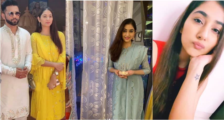 Bigg Boss 14 के कंटेस्टेंट राहुल वैद्य की गर्लफ्रेंड दिशा परमार ने कुछ इस तरह मनाई दीवाली, फैंस बोले याद पिया की आने लगी . . .
