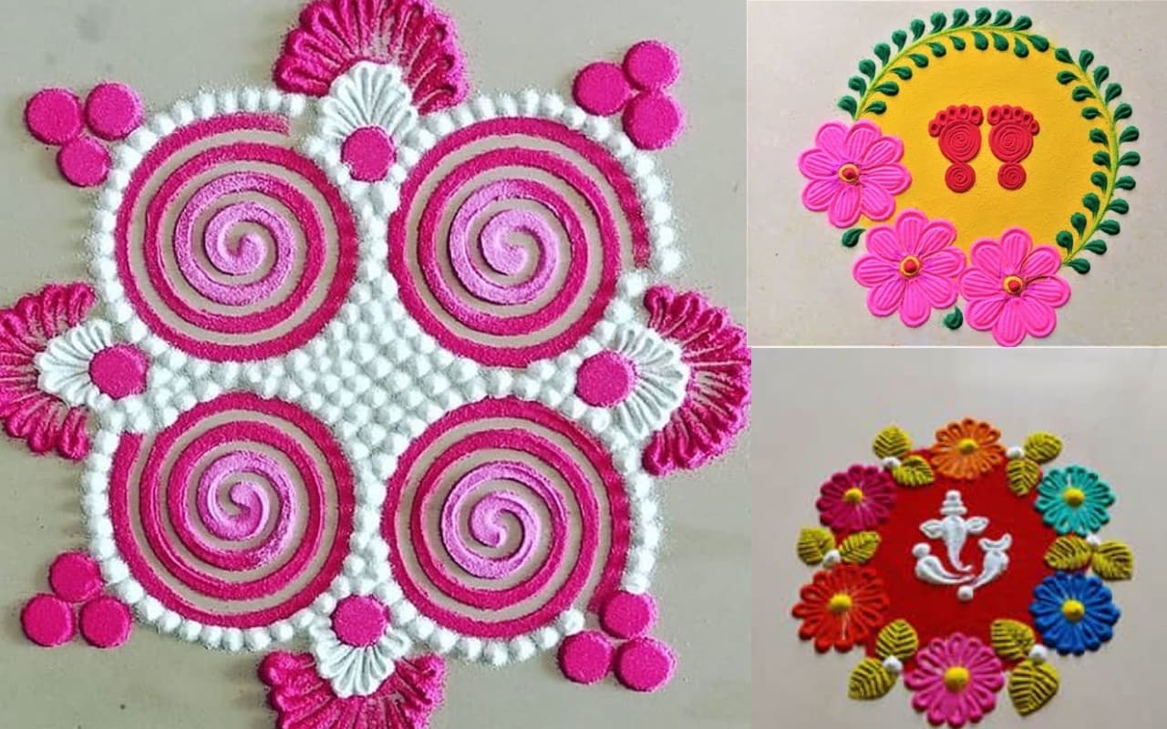 Diwali Simple Rangoli 2022: इस दिवाली घर को सजाएं ट्रेंडी रंगोली से, यहं देखें खूबसूरत डिजाइन