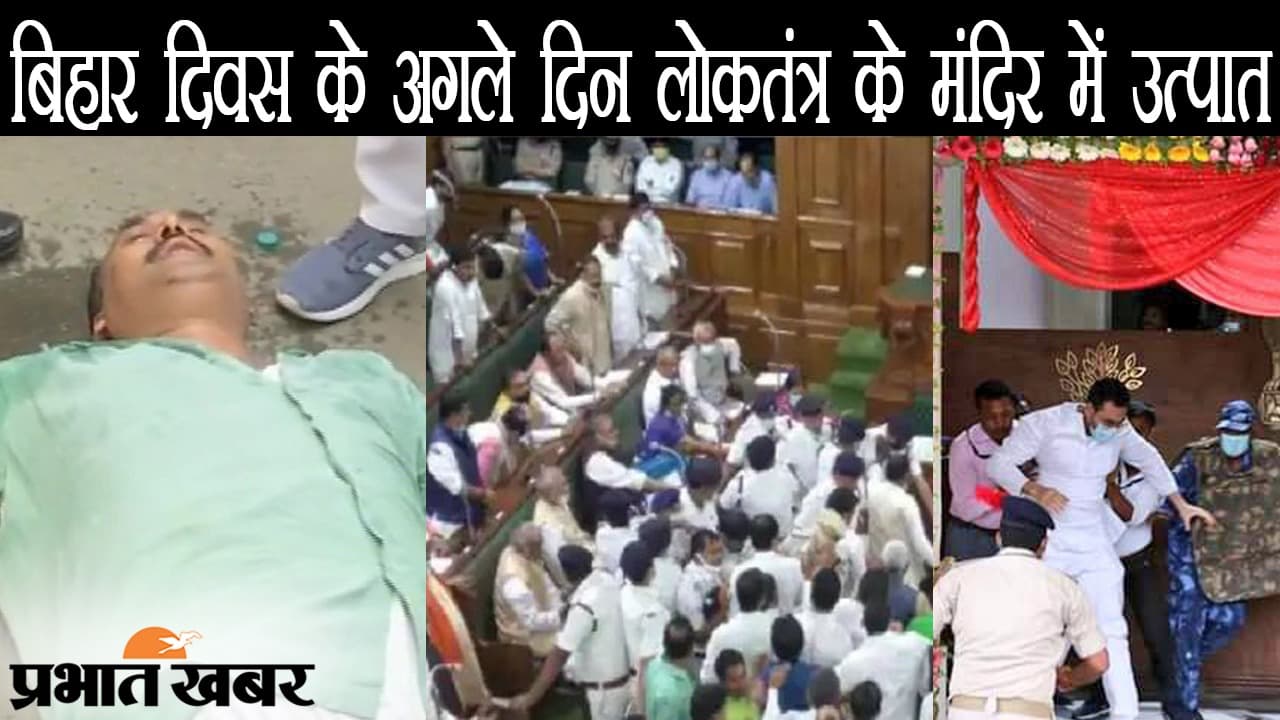 बिहार दिवस के अगले दिन लोकतंत्र के मंदिर में उत्पात, ‘माननीयों’ के इस रूप को देखकर सभी शर्मसार