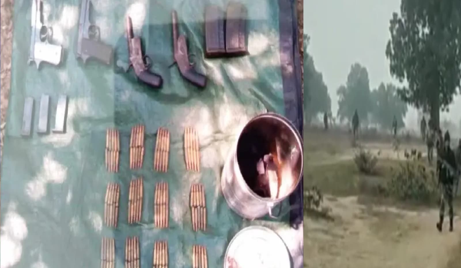 Bihar news: औरंगाबंद में CRPF ने भारी मात्रा में हथियार और कारतूस को बरामद किया, सर्च अभियान अभी भी जारी