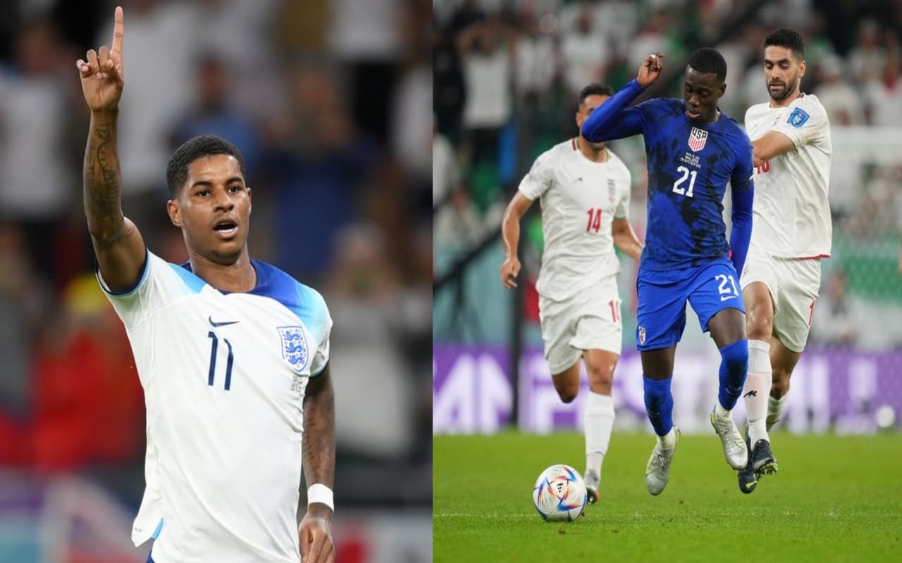 FIFA World Cup 2022: फीफा वर्ल्ड कप में अमेरिका और इंग्लैंड का धमाल, राउंड-16 में मारी एंट्री, PHOTOS